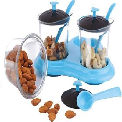Spice Storage Containers and Spoon-Multipurpose Spice Jar Set (0609)