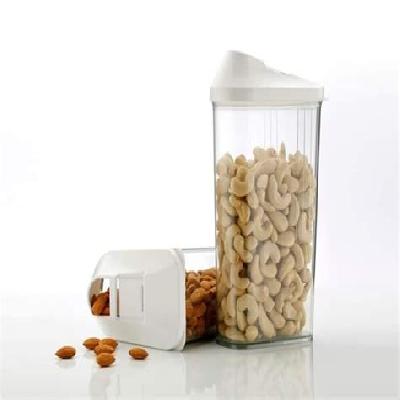 Transparent Plastic Air Tight Food Storage Container - 750 ml (Set Of 3)(2165)