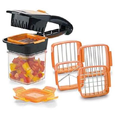 5 In 1 Multifunction Vegetable Cutter Quick Dicer Fruit Chopper Slicer Non-skid Base Slicer
