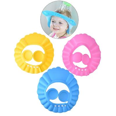 Baby Shower Caps Adjustable Safe Soft Bathing Baby Shower Hair Wash Cap For Children
