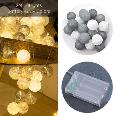 BLISS BALL SHAPE LED DOUBLE GLASS 10- LED STRING LIGHT