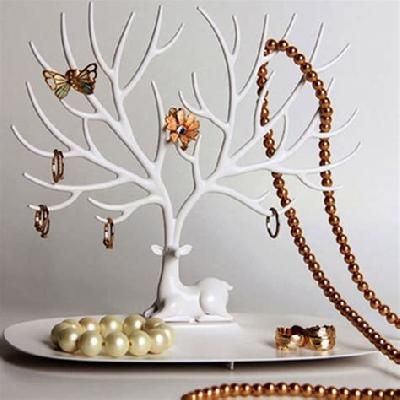 Deer shape tree jewelry organizer stand