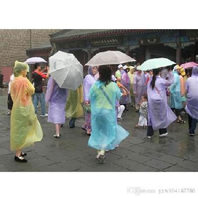 Disposable Rain Coat Emergency First Small Sized Raincoat for Unisex