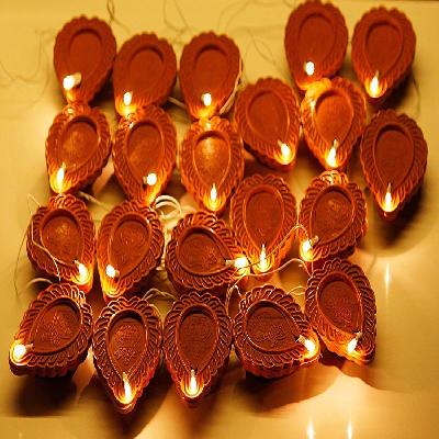 LED LIGHT SMALL BROWN DIYA
