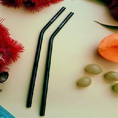Stainless Steel 4-PCS Reusable Straw with Cleaning Brush