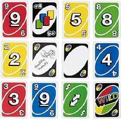 UNO Playing Flash Cards for Kids, Party ,Table Fun Games ,Playing Cards Game 108 cards