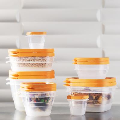 24 Pcs Plastic Food Storage Container Set