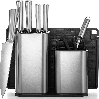 SS Kitchen Knife Set With Holder