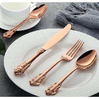 CE-137 Red Knife Set With Wooden Stand