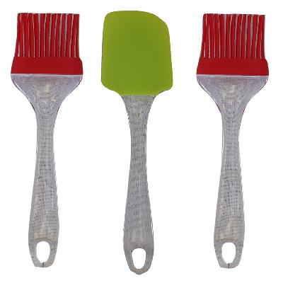 CE-245 Silicone Non- Sticky Spatula And Oil Brush Set