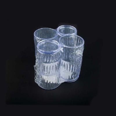 CE-247 Transparent Plastic Ice Cream Cup 6 Pcs Set