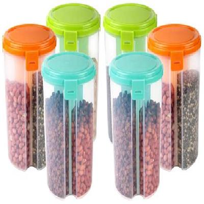 3 in 1 Transparent Air Tight Storage Dispenser Container