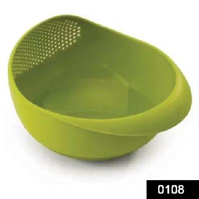 Kitchen Plastic Big Rice Bowl Strainer Perfect Size for Storing And Straining