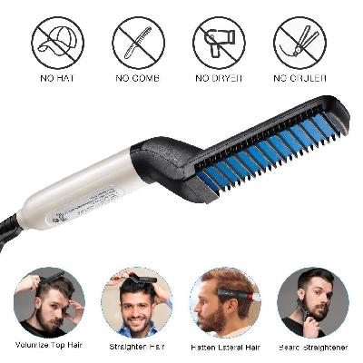 Men's Beard and Hair Curling Straightener (Modelling Comb)
