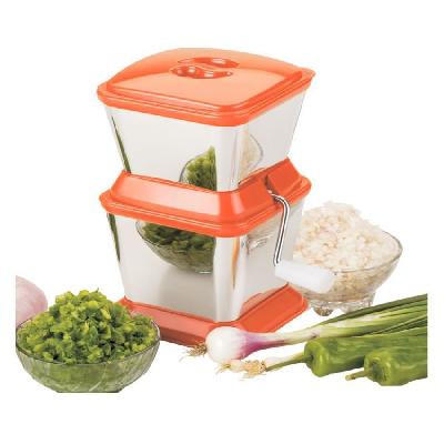 Onion Vegetable Chopper Quick Cutter with Rotating Blade