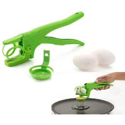 Plastic Handheld Egg Cracker with Separator