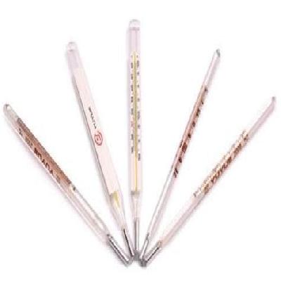 Flat Oval Mercury  Thermometer
