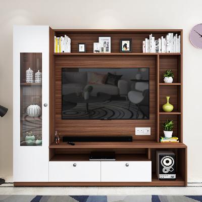 Wall Mounted Wooden TV Wall Unit