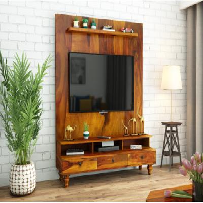 Wooden Designer TV Unit