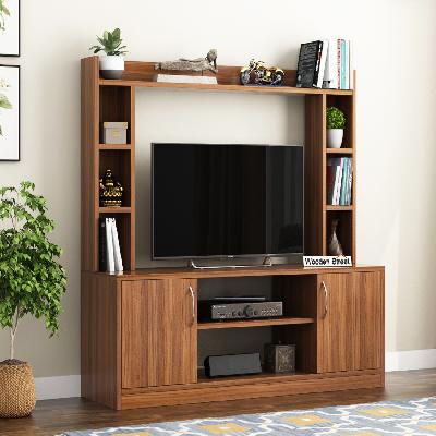 Wooden TV Cabinet Cum Showcase