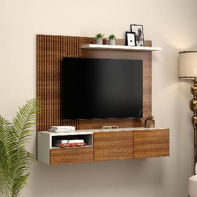 Wooden Wall TV Unit