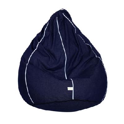Chair Bean Bag XL Size Blue Denim Cover Only, Customizable