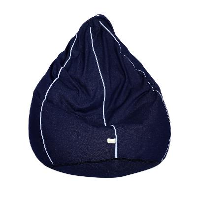 Chair Bean Bag XXL Size Blue Denim Cover Only
