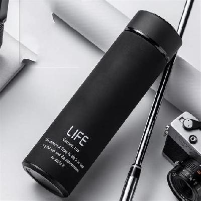 Double Wall Vacuum Insulated SS LIFE Flask BPA Free Thermos Travel Water Bottle 480 ml - Hot 