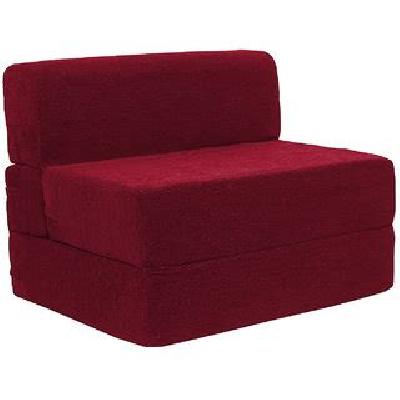 Foldable Sofa Cum Bed, 4' x 6' Feet Imported Velvet Fabric with Premium Foam Fillers
