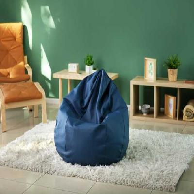 Football Bean Bag XXXL Size Blue Denim Cover Only, Customizable