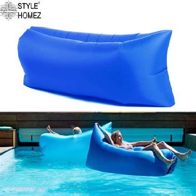 Inflatable Air Bed Lounger cum Sleeping Bag, Large Camping and Beach Hangout Sofa