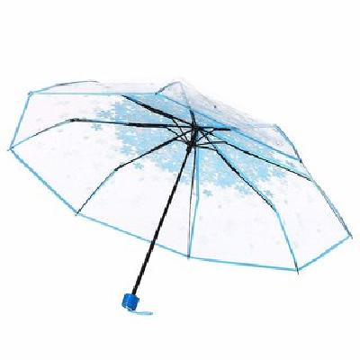 Luxury Collection UV Coated 3-Fold PVC Umbrella, 110 cm