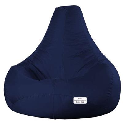 Premium Collection Classic Moroccan Lattice Canvas Bean Bag XXXL Size Beige Color Cover Only