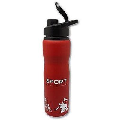 Sports SS Water Bottle 1000 ml Gym Sipper Silver Chrome Color - BPA Free, Food Grade Quality