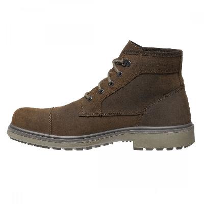 Mens Brown Leather Safety Shoes