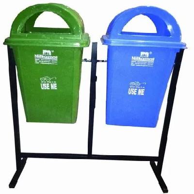 Twin Dustbin With Stand