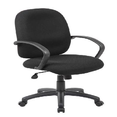 Black Fabric Workstation Chair