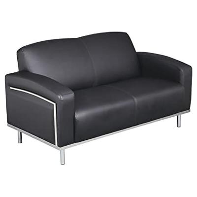 Black Three Seater Office Sofa