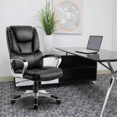 Fixed Arms Comfortable Executive Chair