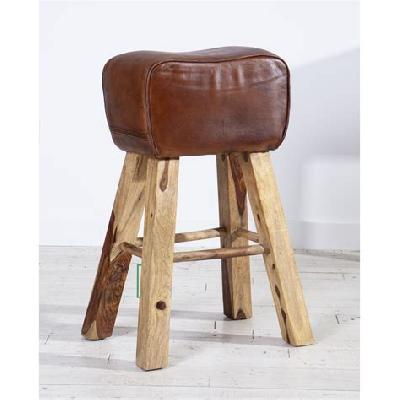 Leather Horse Bar Stool