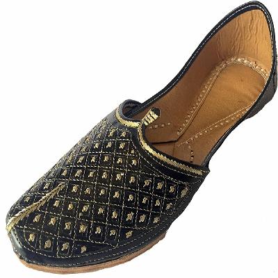 Mens Black Punjabi Jutti
