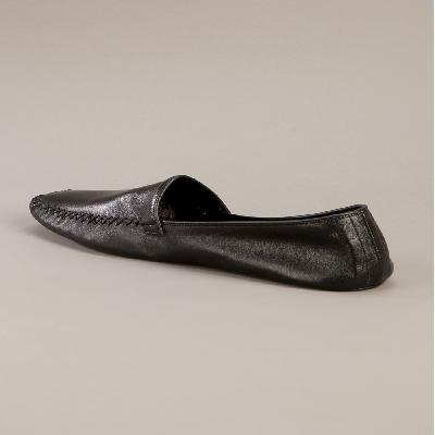 Mens Leather Black Formal Slipper