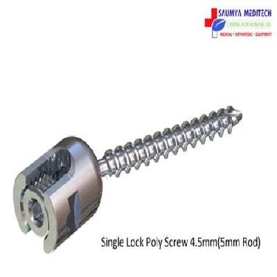 4.5 Mm SS Single Lock Poly Screw