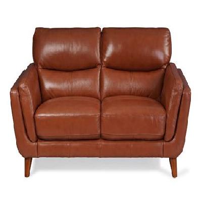  Brown Leather Office Sofa