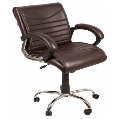  Leather Office Medium Back Chair