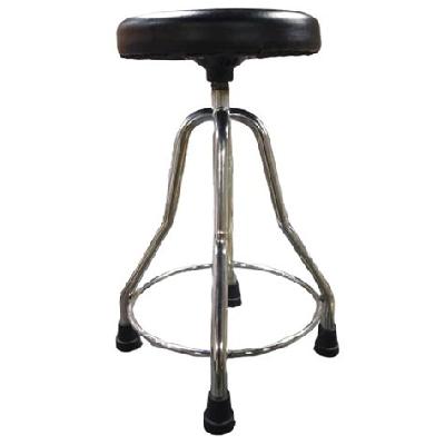 Revolving Stool With Cushioned Top ( SS Frame)