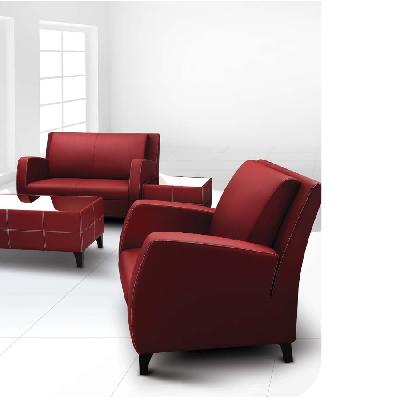 TWALTER1 Leatherette Single Seater Office Sofa