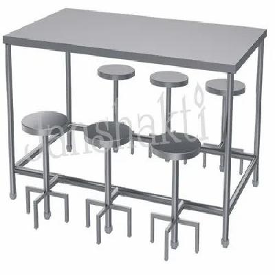Stainless Steel Canteen Dining Table
