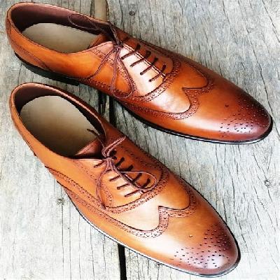 Tan Color Leather Shoes