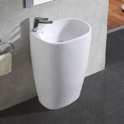 Aquant Ceramic Pedestal Wash Basin, For Home